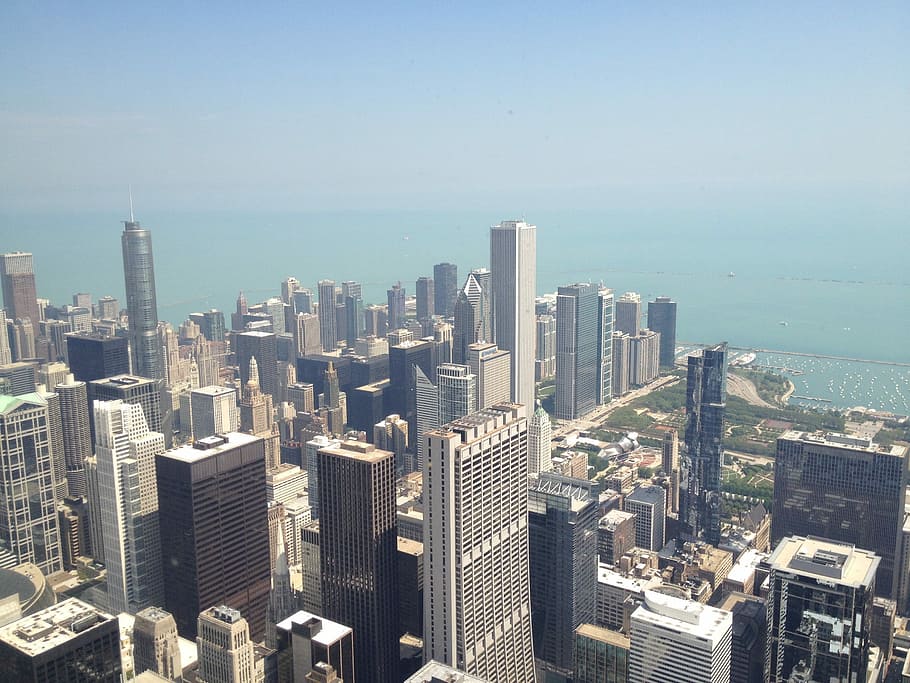 Chicago Skyline, Willis Tower, architecture, city, cityscape, HD wallpaper