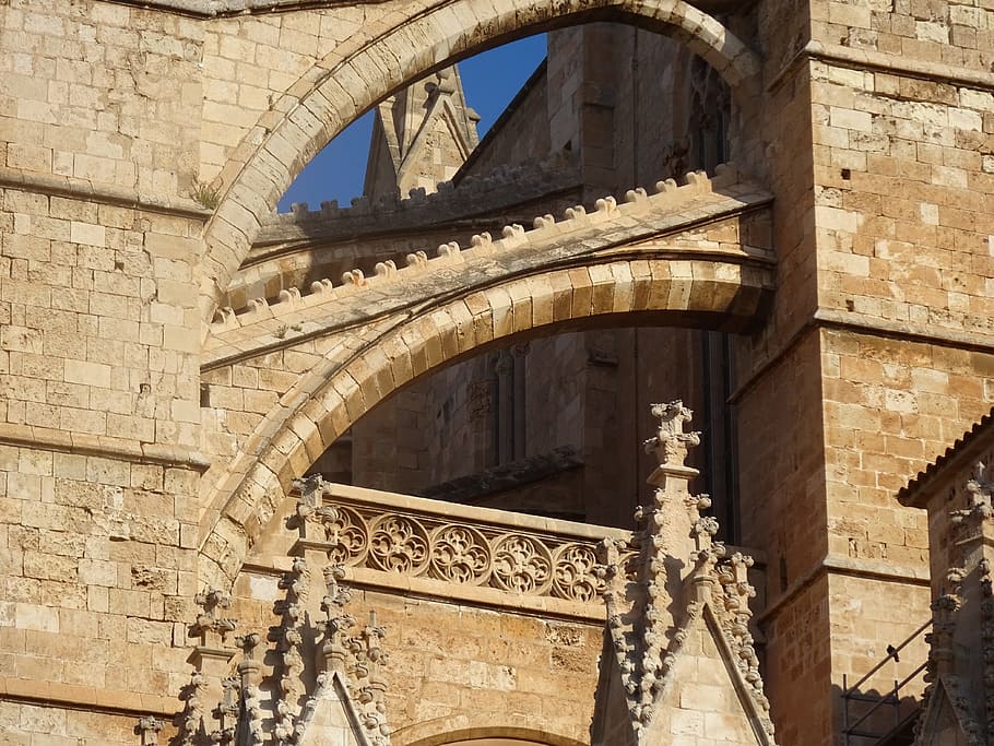 cathedral, palma, mallorca, architecture, built structure, building exterior HD wallpaper