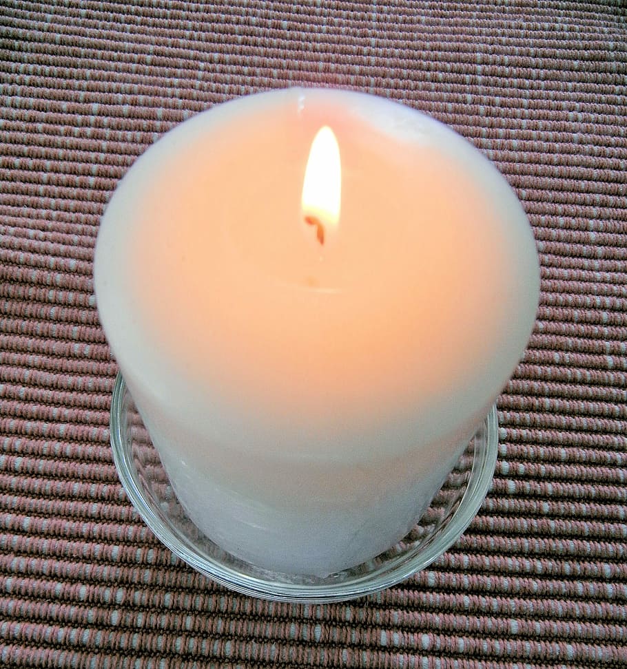 Candle, Flame, Table, Place Mat, indoors, burning, close-up HD wallpaper