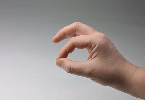 right human hand with hole sign, hands, finger, gesture, human body part HD wallpaper