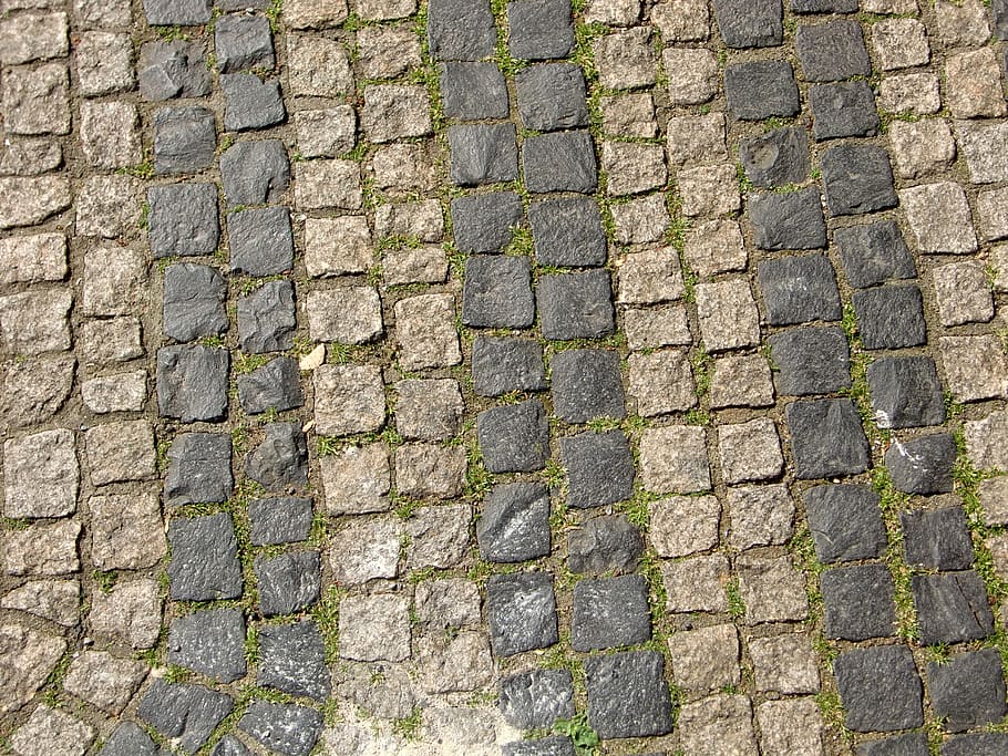 paving stones, patch, road, away, pattern, cobblestones, ground HD wallpaper