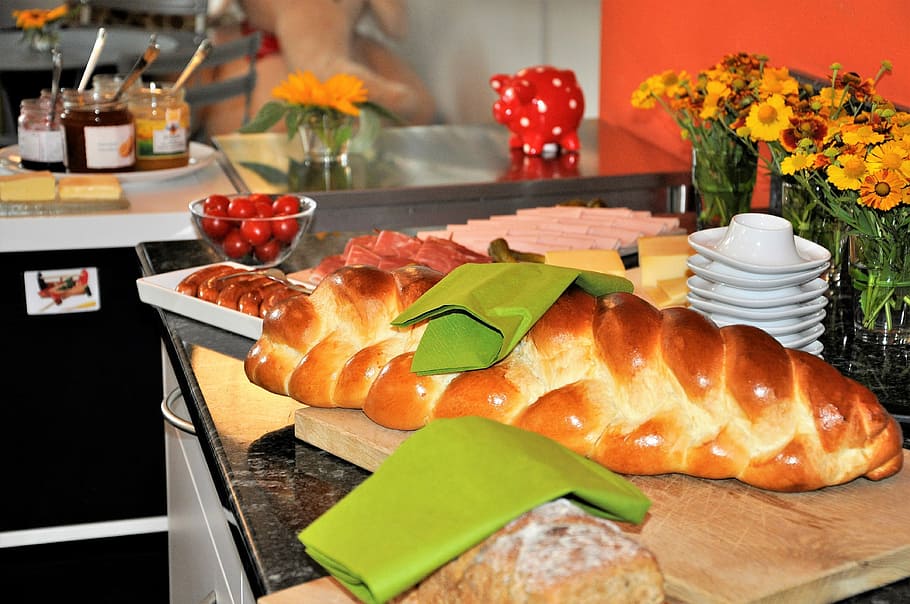 plait, breakfast buffet, bake, food and drink, freshness, healthy eating HD wallpaper
