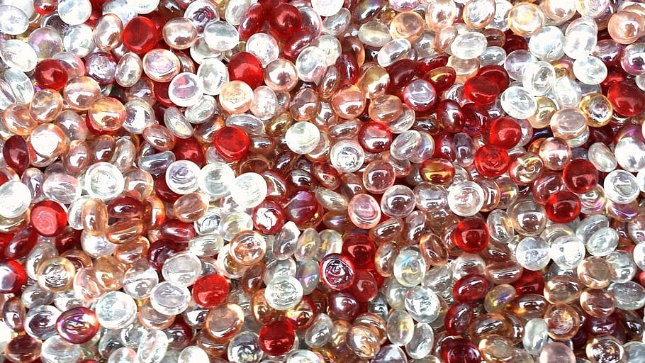 assorted-color marble balls, marvels, red, crystal, glass, bright HD wallpaper