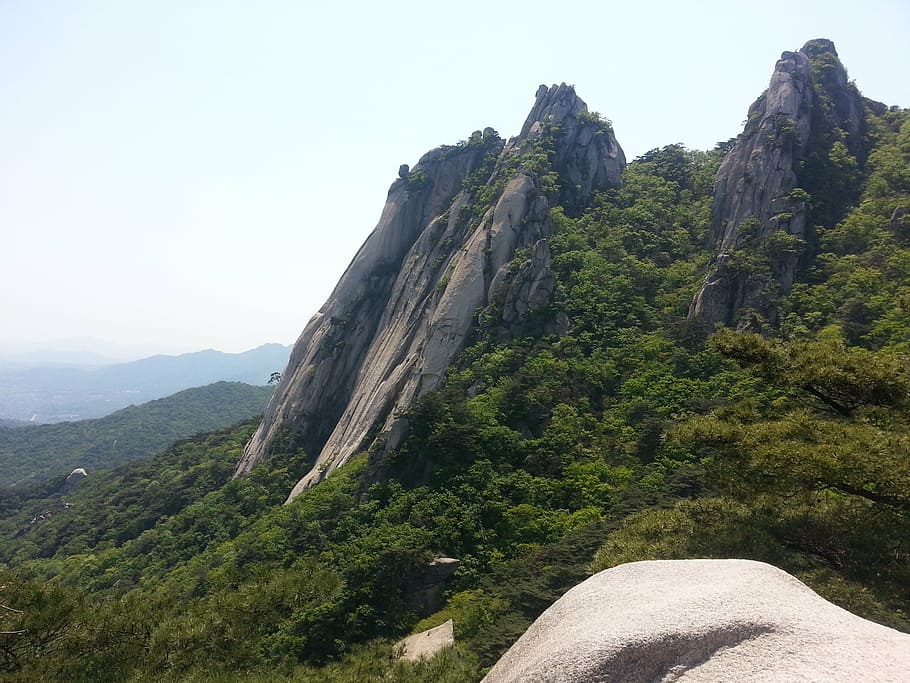 dobong, climbing, peaks, mountain, nature, rock - Object, landscape HD wallpaper