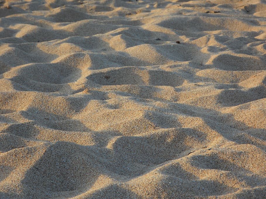 sand, beach, background, pattern, shadow, land, full frame HD wallpaper