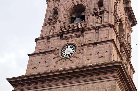 church, tower, clock, cathedral, old building, monuments, historic buildings HD wallpaper
