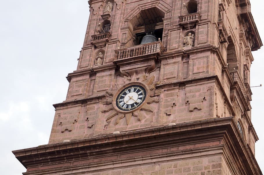 church, tower, clock, cathedral, old building, monuments, historic buildings HD wallpaper