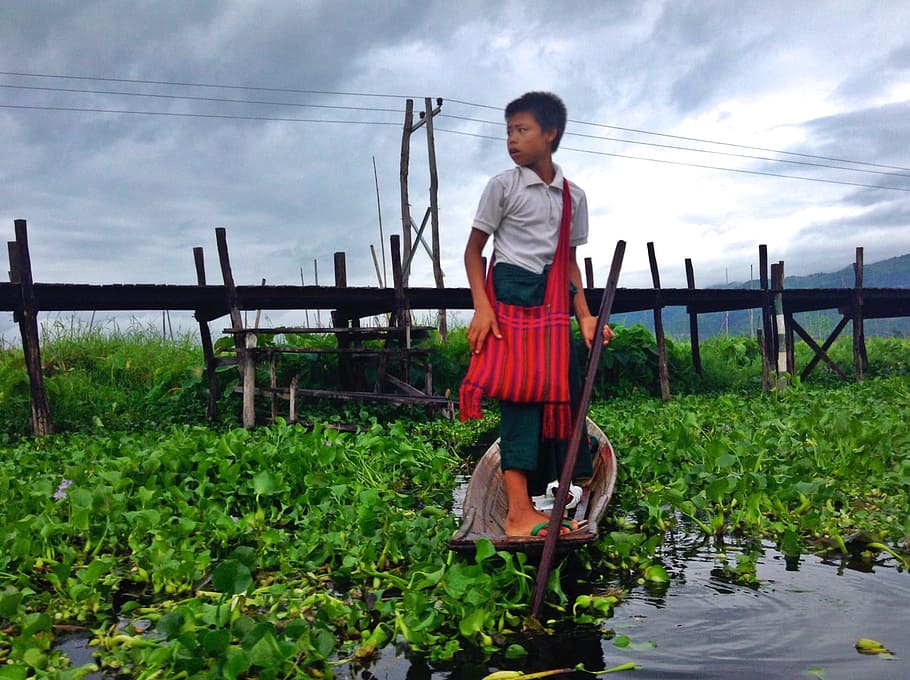 Myanmar, Child, Boot, School, Burma, one person, full length HD wallpaper