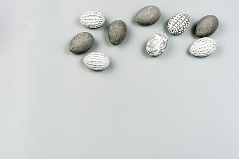 Grey Easter Background, concepts And Ideas, close-up, nature HD wallpaper