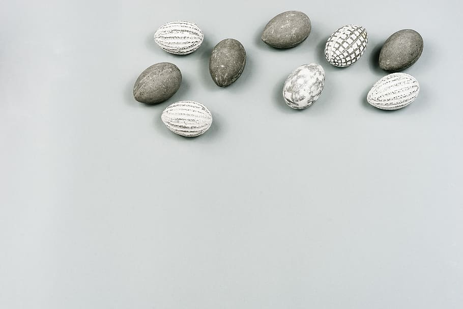 Grey Easter Background, concepts And Ideas, close-up, nature HD wallpaper