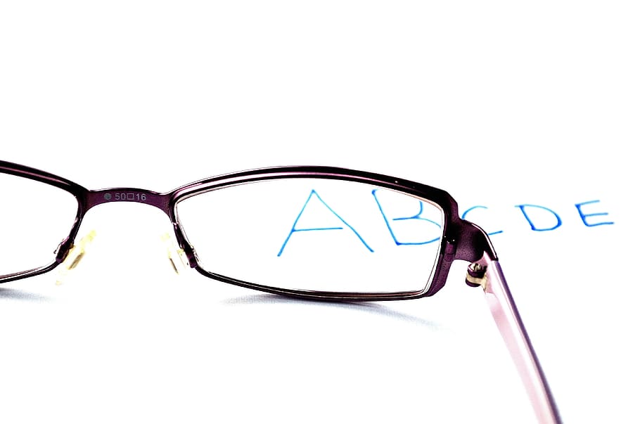 Optics, Glasses, Utility, Macro, need, reading, letters, eyeglasses, HD wallpaper