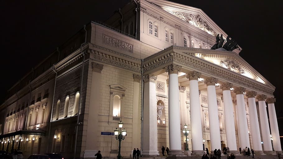 large, moscow, night, architecture, built structure, architectural column HD wallpaper