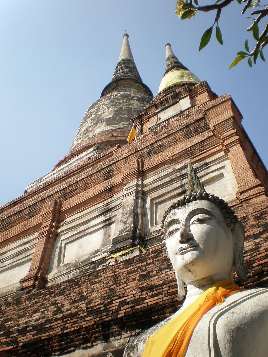buddha, temple, thailand, buddhism, asia, statue, religion HD wallpaper