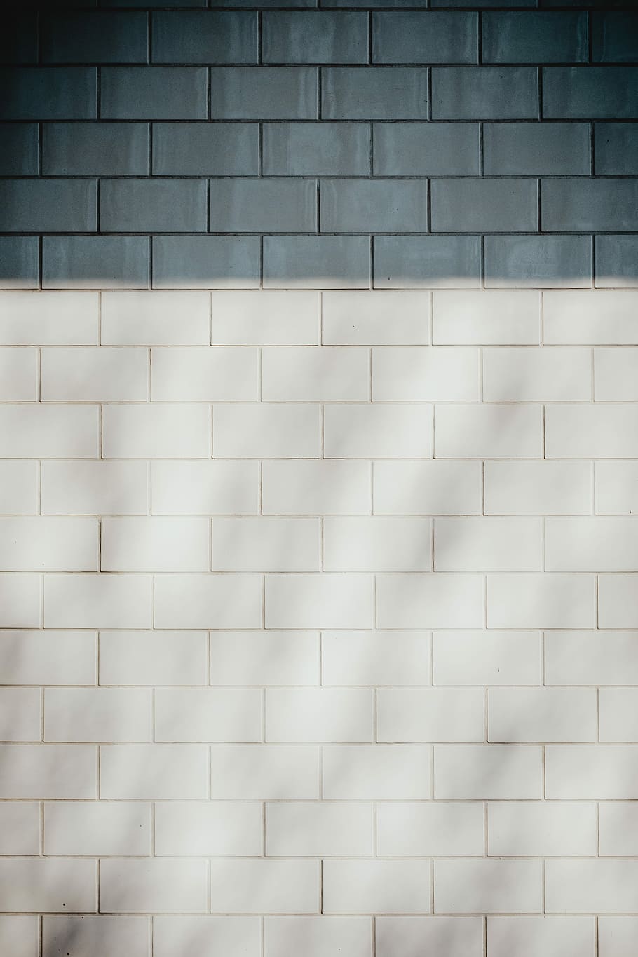 white brick wall, gray concrete brick, pattern, wall - building feature HD wallpaper