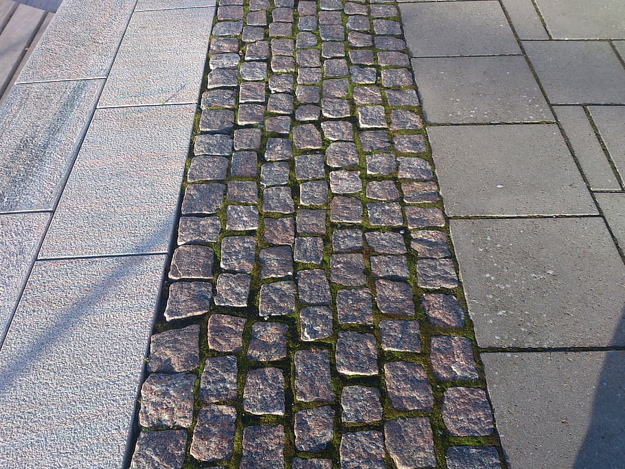 cobblestone, tile, texture, pattern, gray, light gray, dark gray HD wallpaper