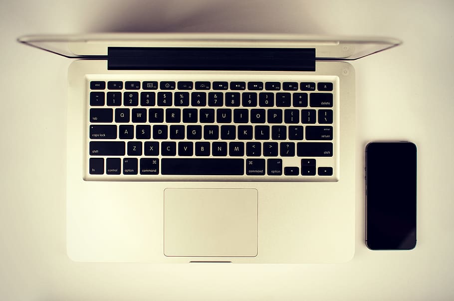 laptop, apple, keyboard, technology, mac, application, software HD wallpaper