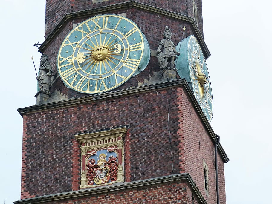 Clock, Tower, Tower, Town, Town Hall, Time, clock tower, time of HD wallpaper
