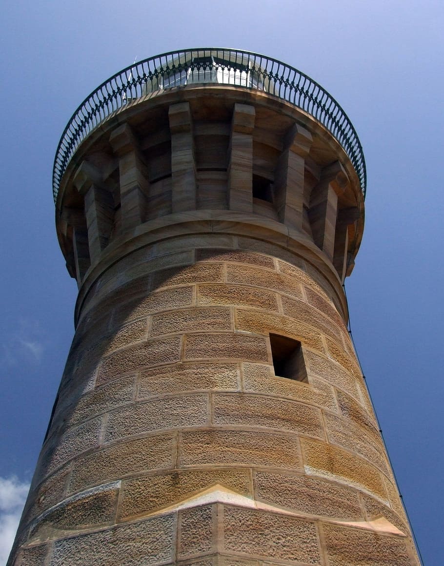 lighthouse, sky, landscape, tower, travel, scenic, architecture HD wallpaper