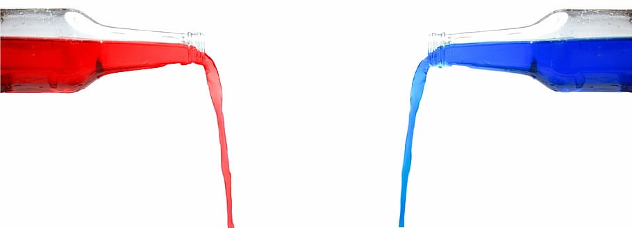 Drinks, Red, Blue, Container, Background, white, white background HD wallpaper