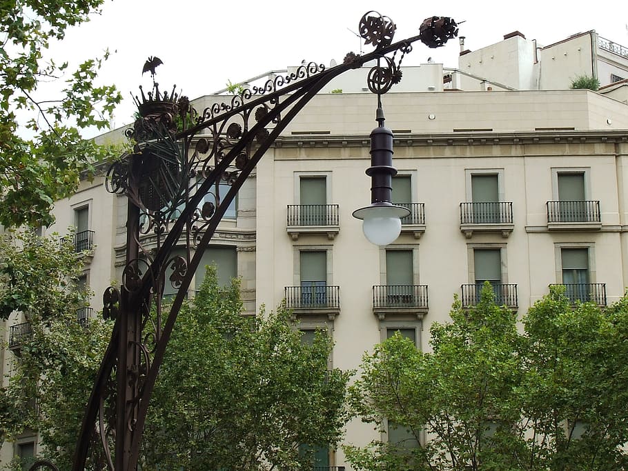 architecture, buildings, lantern, building exterior, tree, plant HD wallpaper