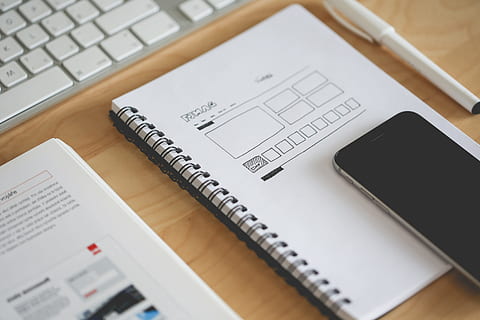 Web Design Layout Sketch, uX, art and Design, business, technology HD wallpaper