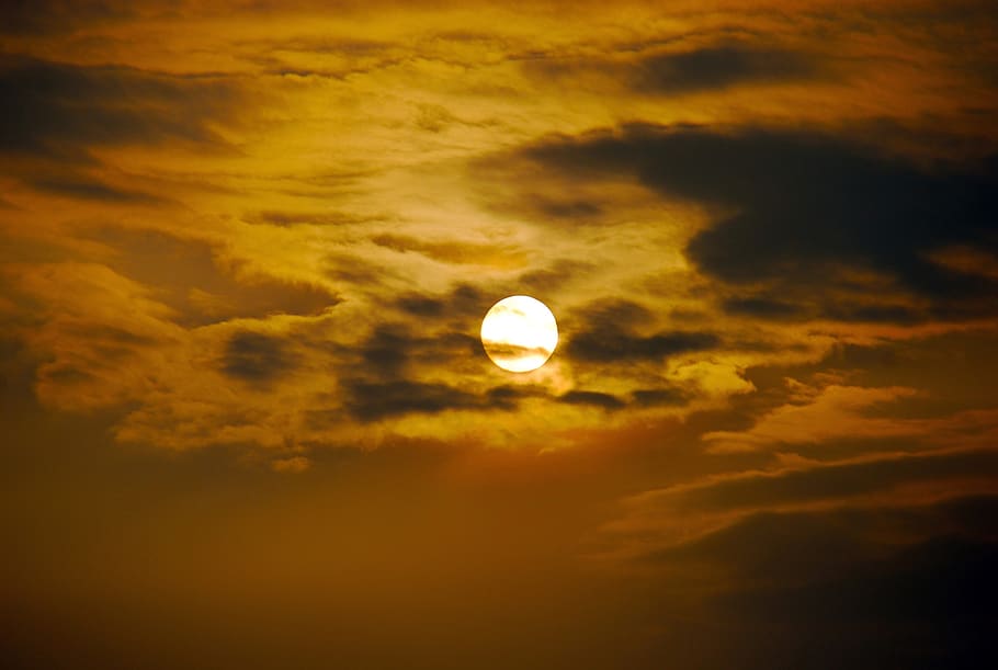 sun, sky, cloud, light, sunlight, cloudscape, sunset, weather HD wallpaper
