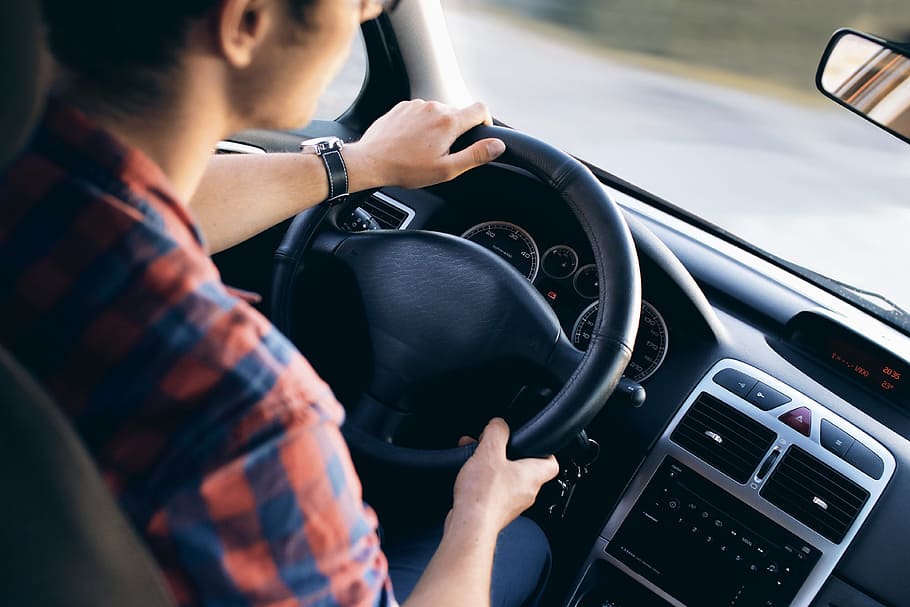 person riding inside vehicle, people, man, guy, dashboard, steering wheel HD wallpaper
