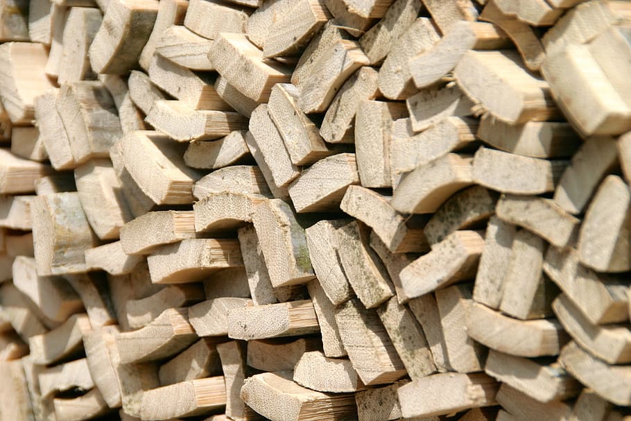 wood, stack, fire, firewood, holzstapel, stacked up, pile of wood HD wallpaper