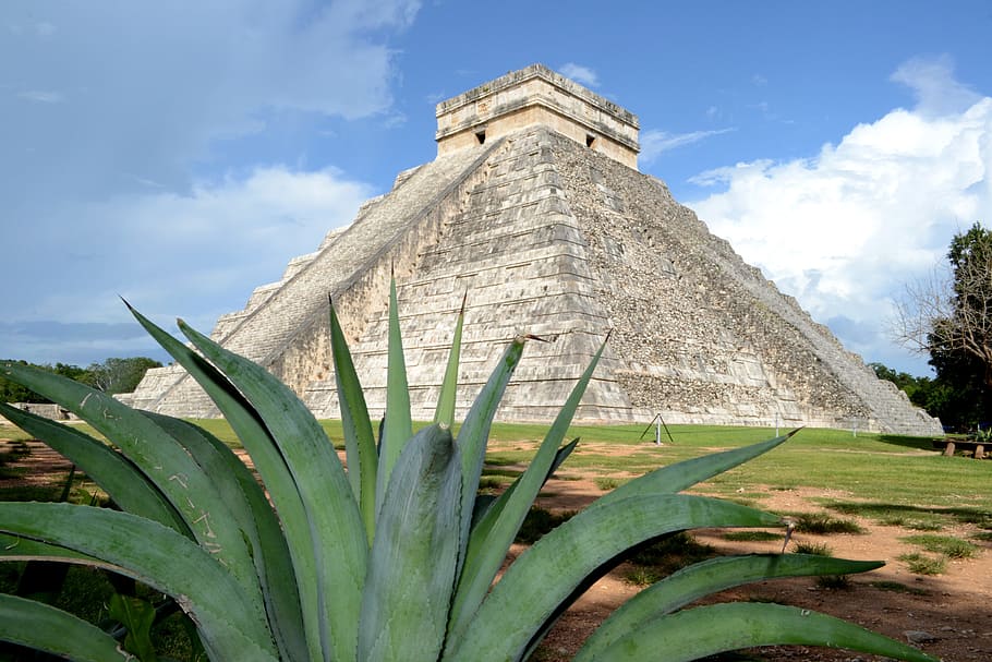 pyramids, mayan, ruins, chichen itza, mexico, ancient, history HD wallpaper