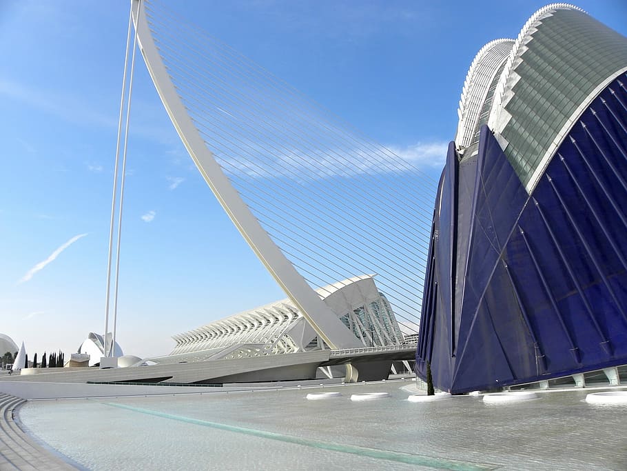 Valencia, Architecture, Calatrava, modern, valencian community, HD wallpaper