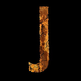 letter, stainless, font, module, j, studio shot, black background HD wallpaper