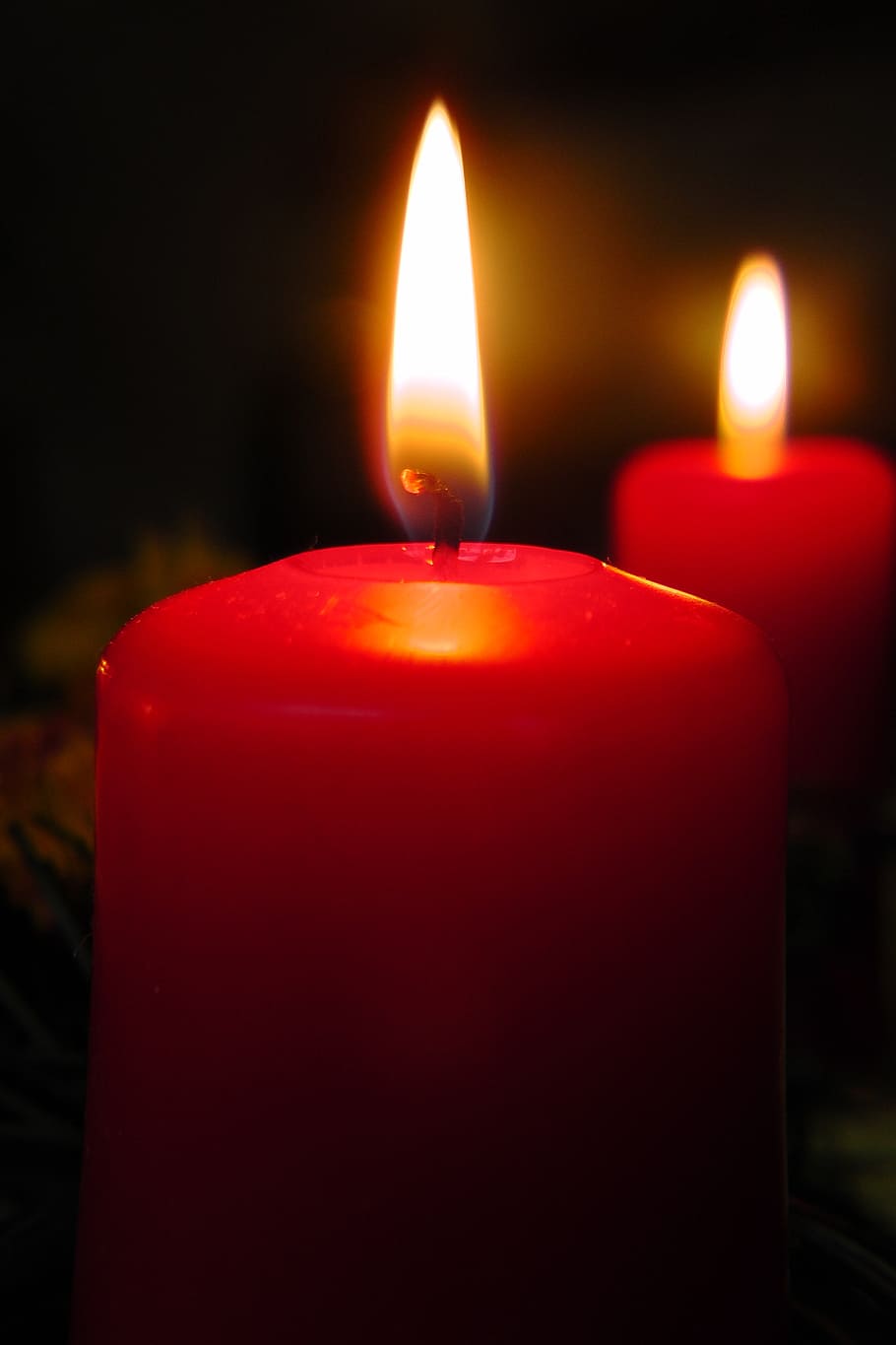 candle, flame, cozy, red, advent, fire - Natural Phenomenon HD wallpaper