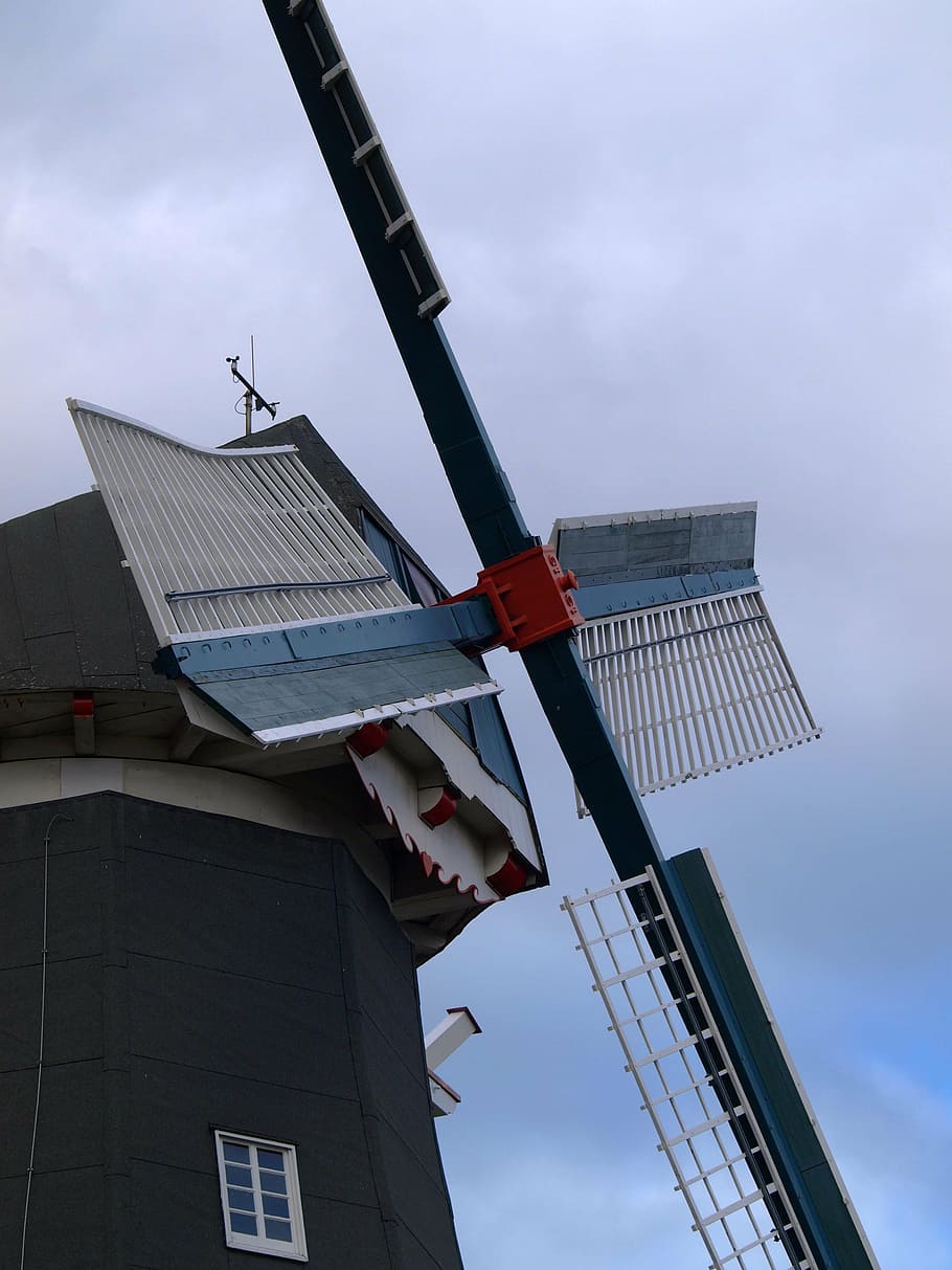 windmill, windräder, sky, architecture, built Structure, building exterior HD wallpaper