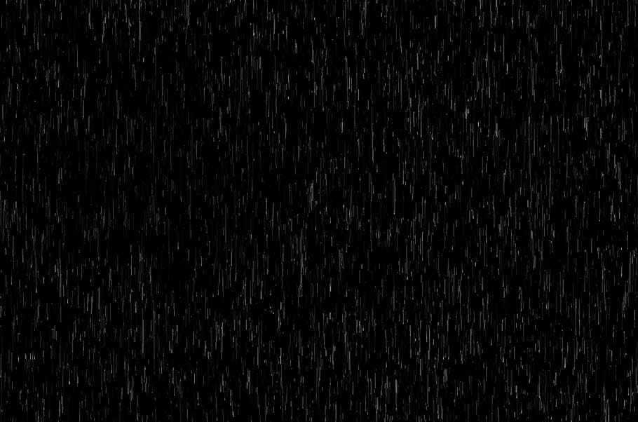 rain drop, falling, black, effect, dark, surface, pouring, wet, HD wallpaper