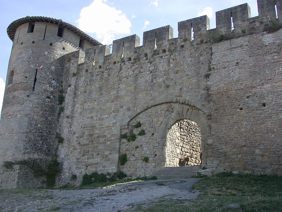Carcassonne, Medieval Castle, City, history, architecture, ancient, HD wallpaper