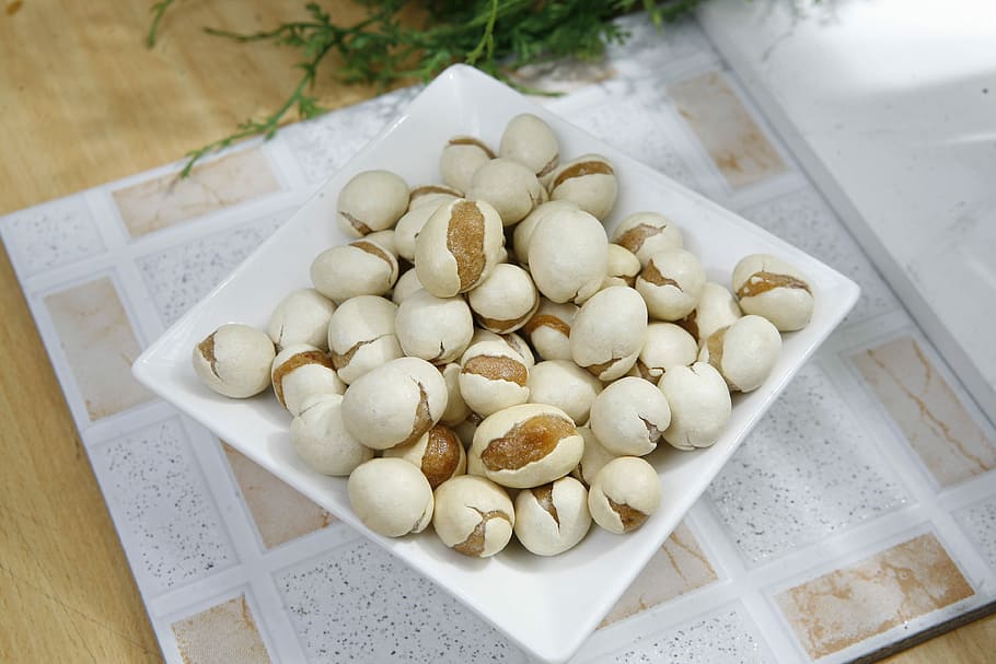 Seasoned Peanuts, Peanut, high angle view, large group of objects HD wallpaper