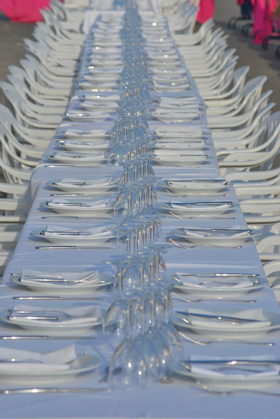 Table, Dishes, Vessels, Celebration, banquet, in a row, no people HD wallpaper