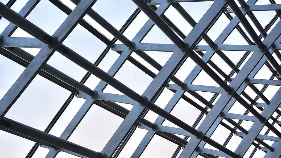 photo of gray metal structure during daytime, untitled, frame HD wallpaper
