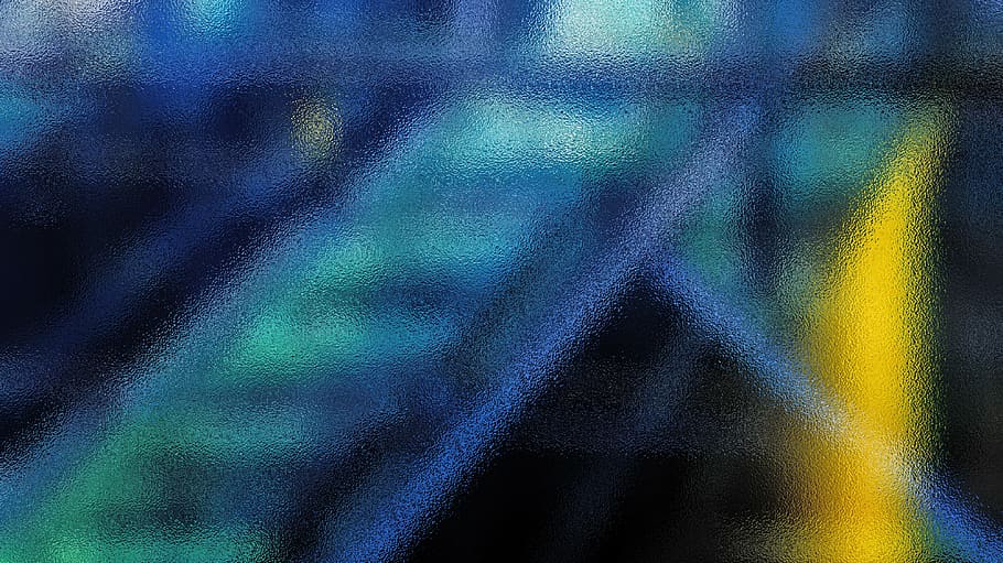 glass, window, pattern, texture, transparent, abstract, blue, HD wallpaper
