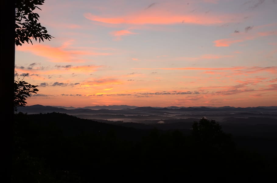 Sunrise, Mountain, Sunset, mountains, nature, sky, landscape HD wallpaper
