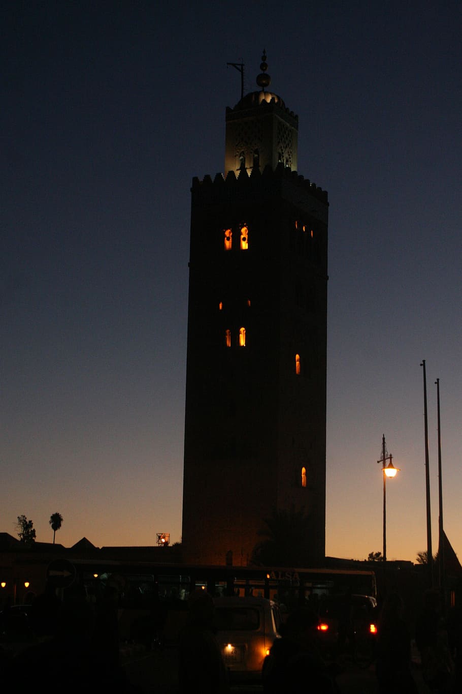 marrakech, city, city centre, sky, illuminated, architecture HD wallpaper