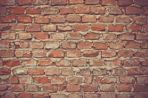 brown concrete bricks, concrete brick wall, texture, mortar, masonry HD wallpaper