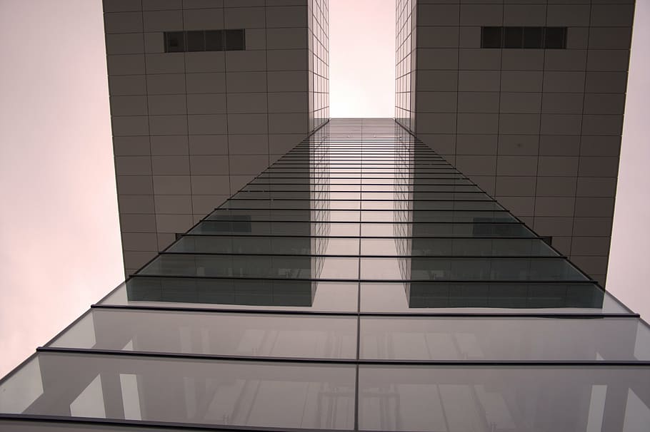 architecture, new, building, facade, new center, glass, light HD wallpaper