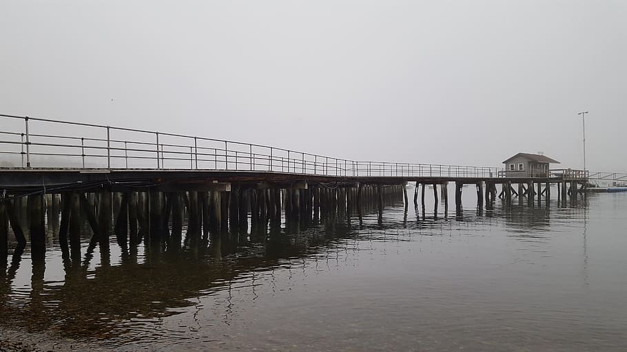 Hd Wallpaper Southwest Harbor Maine Mdi Mount Desert Island Pier Foggy Wallpaper Flare