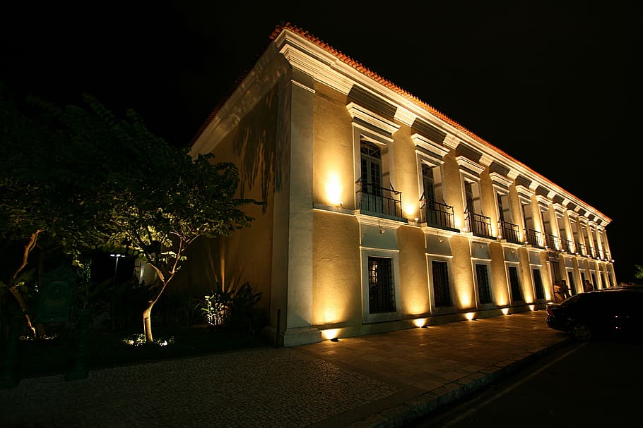 home, casa das 11 windows, bethlehem, pará, night, architecture HD wallpaper