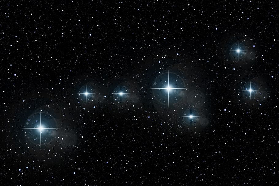 stars in galaxy lot, universe, constellation, bear, dare, large