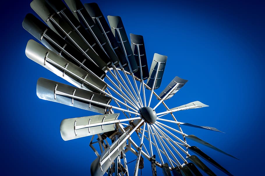 windmill, farm, energy, power, sky, electricity, pump, generator HD wallpaper