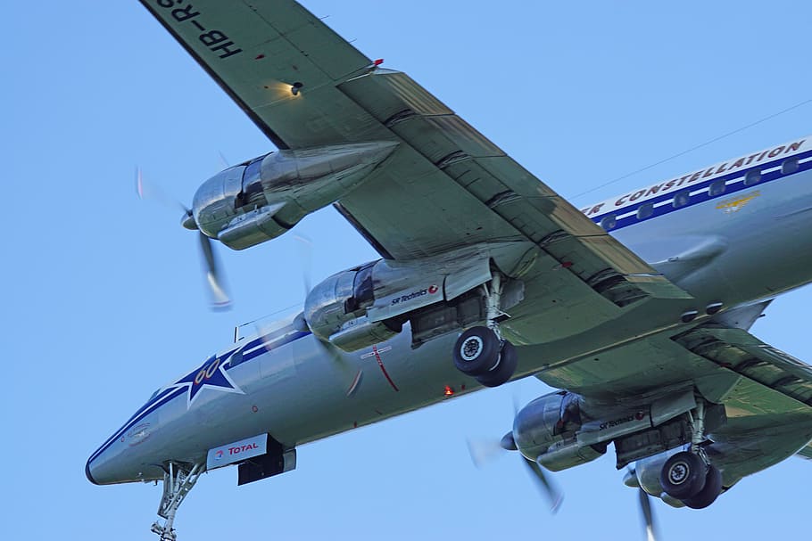 Event, Aircraft, Oldtimer, flugshow, air vehicle, blue, flying HD wallpaper