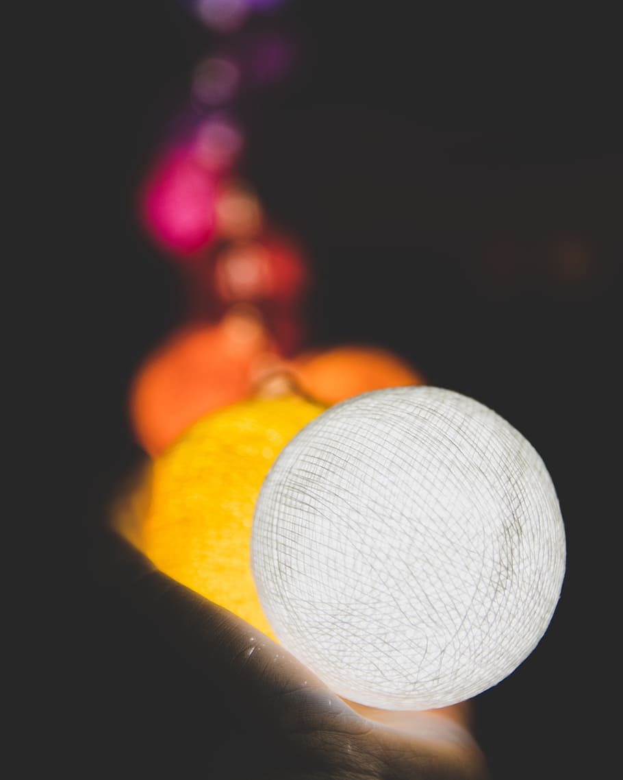 light, illumination, electricity, night, glow, party, close-up HD wallpaper