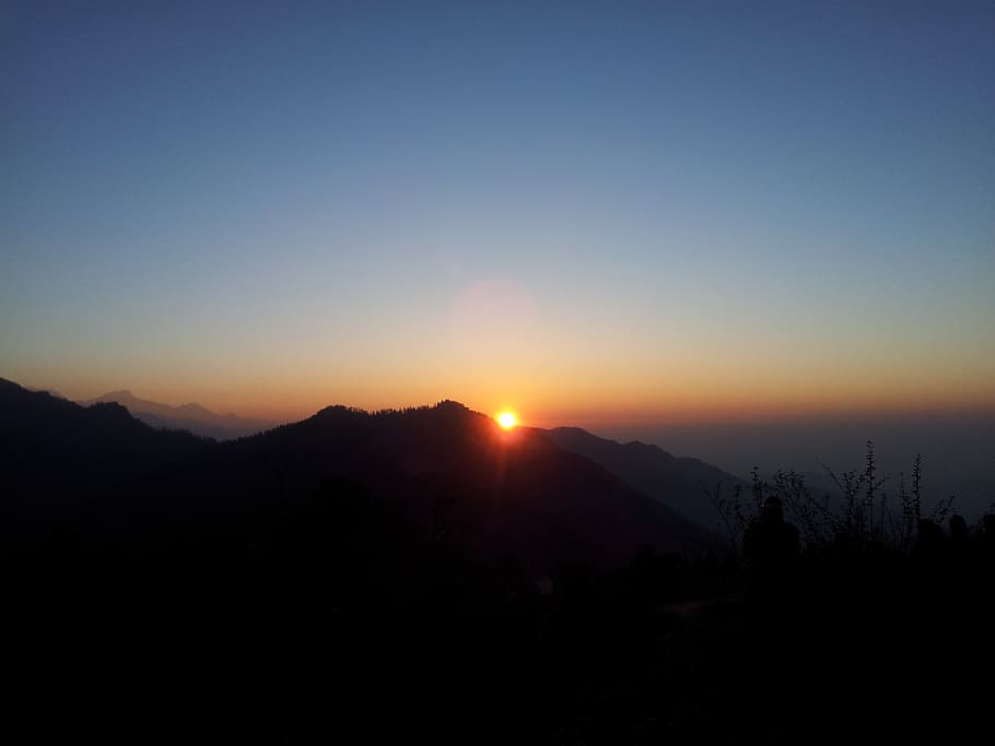 sunrise, penny hill, annapurna, sky, mountain, beauty in nature, HD wallpaper